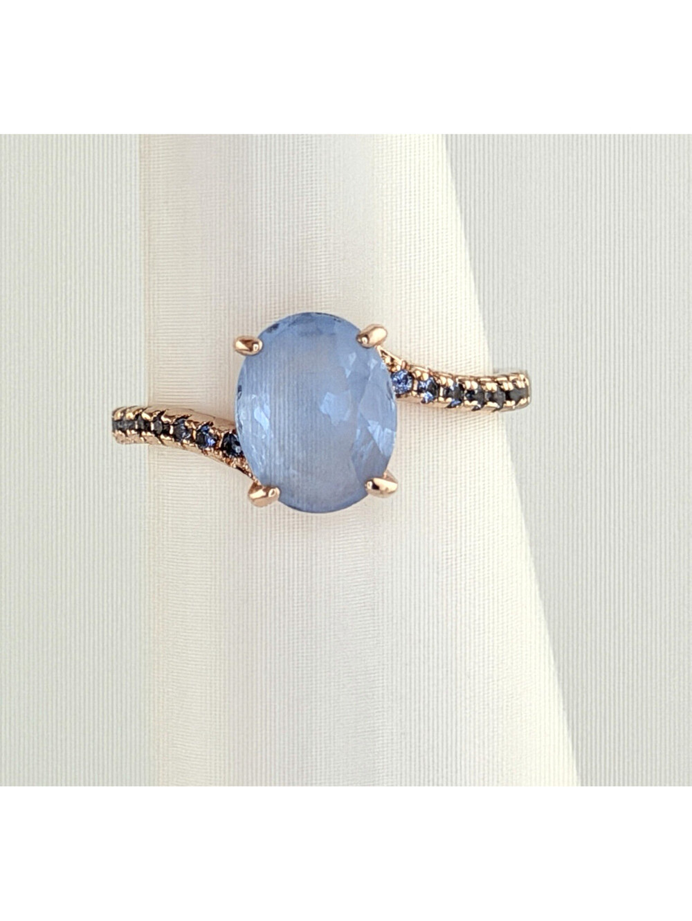 Bomb Party Sz 9 "Find You Again" RBP2131 RETRO Tazanite & Lab Created Sapphire